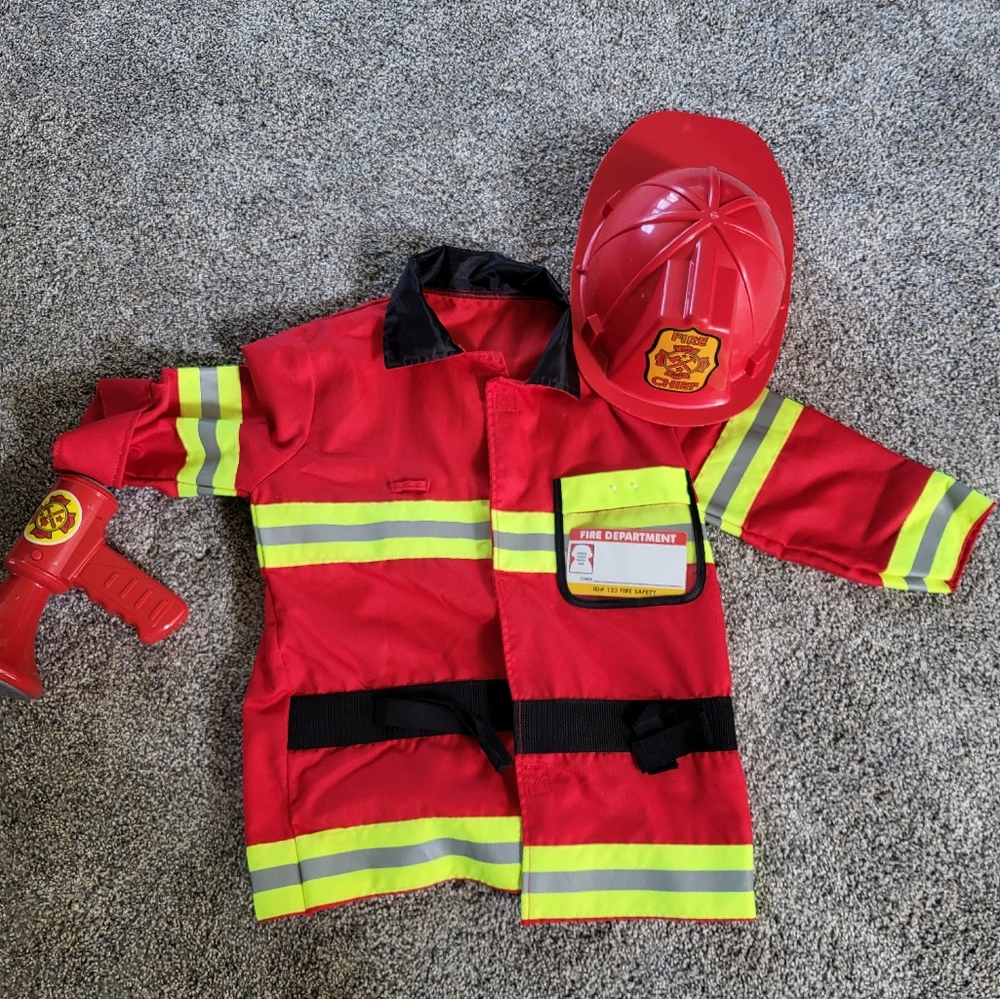 Kids Fire Chief Dress Up Set